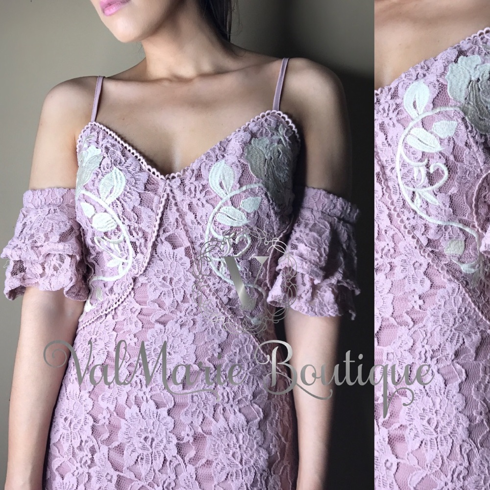 lace wedding guest dress - Picture 7 of 8